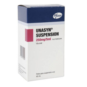UNASYN 250 MG 5 ML POLVO PARA SUSPENSION ORAL X 60 ML