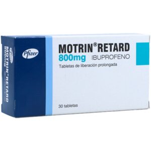 MOTRIN RETARD 800 MG TABLETA DE LIBERACION PROLONGADA
