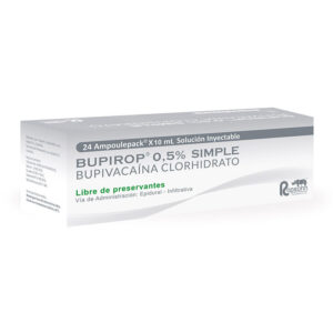 BUPIROP SIMPLE 0.5% SOLUCION INYECTABLE X 10 ML