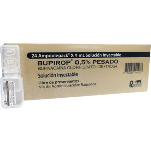 BUPIROP PESADO 0.5% SOLUCION INYECTABLE X 4 ML