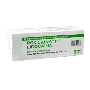 ROXICAINA SIMPLE 1% SOLUCION INYECTABLE X 10 ML