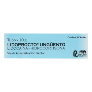 LIDOCAINA+HIDROCORTISONA 5 0.28 G UNGUENTO RECTAL X 10 G