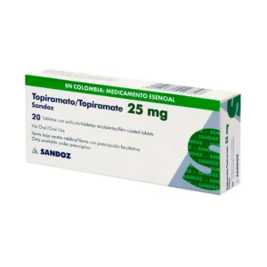 TOPIRAMATO 25 MG TABLETA CUBIERTA