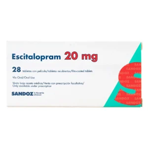 ESCITALOPRAM 20 MG TABLETA RECUBIERTA