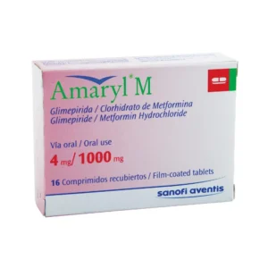 AMARYL M 4 1000 MG COMPRIMIDO