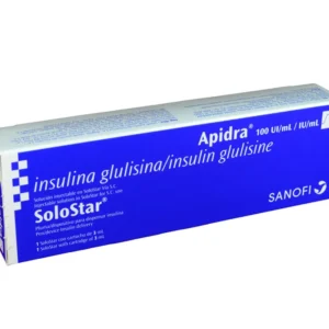 APIDRA SOLOSTAR 100 UI ML SOLUCION INYECTABLE X 3 ML