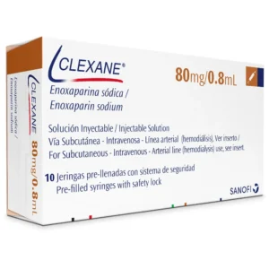 CLEXANE 80 MG 0.8 ML SOLUCION INYECTABLE EN JERINGA PRELLENADA