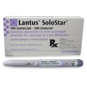 LANTUS SOLOSTAR 100 IU ML SOLUCION INYECTABLE X 3 ML