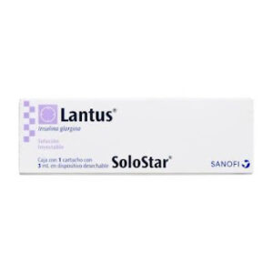 LANTUS SOLOSTAR 100 IU ML SOLUCION INYECTABLE X 3 ML