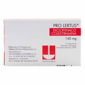 PRO LERTUS 140 MG CAPSULA LIBERACION PROLONGADA