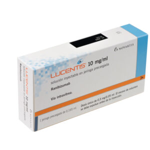 LUCENTIS PFS 10 MG/ML SOLUCION INYECTABLE EN JERINGA PRELLENADA X 0.165 ML